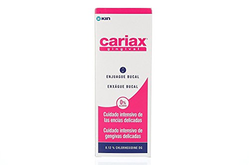 Enxaguante Bucal KIN CARIAX Gingival (500 ml) CARIAX - Banho e corpo - 500 ml, antiplaca, anticáries, proteção gengiva