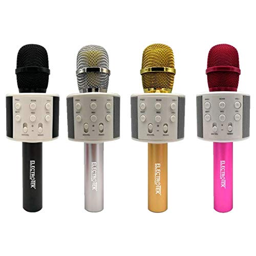 Microfone Karaoke ELECTROTEK ET-WS10 Preto Electrotek - Microfones - karaoke, preto