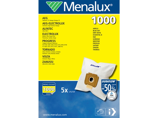 Filtro e Borrifas para Aspirador MENALUX 1000 Menalux - Acessórios de aspirador - filtro, borrifas, plástico