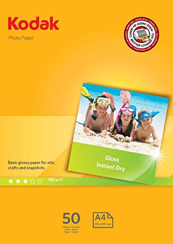 Papel Fotográfico KODAK Photo Paper Glossy Kodak - Papel fotográfico - papel fotográfico, kodak, glossy, brilho, qualidade de imagem