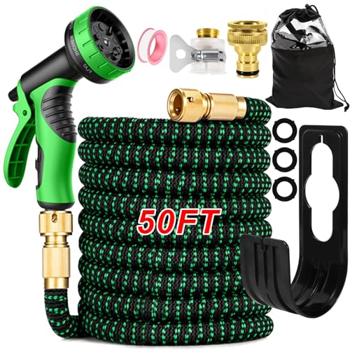 Mangueira de jardim 15m, mangueiras extensíveis com 10 funções pistola ALTHEA SARL - Mangueiras pneumáticas - 15m, extensível, 10 funções
