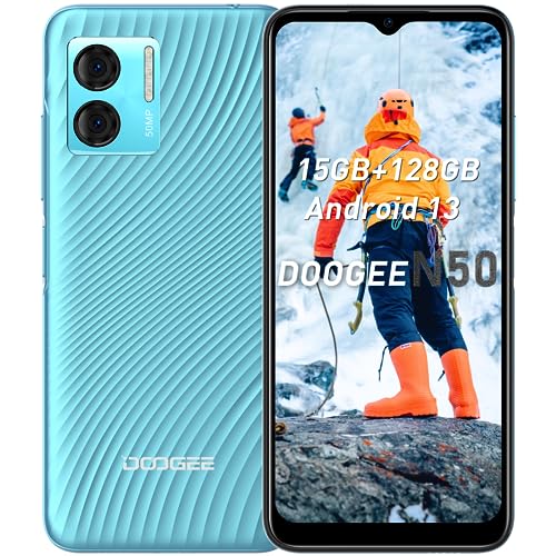 Smartphone DOOGEE N50 (6.52'' - 15 GB - 128 GB - Azul) DOOGEE - Telemóveis - 6.52, 15 GB, 128 GB, led, android 13.0