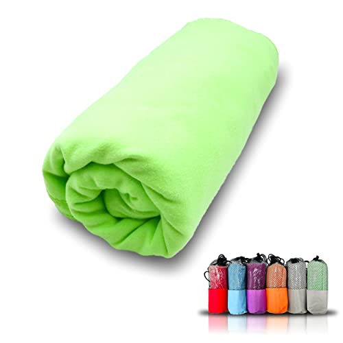 Toalha MEISHIDA Verde (Microfibra - 40x80cm) D.C. - Roupa - microfibra, verde, 40x80cm