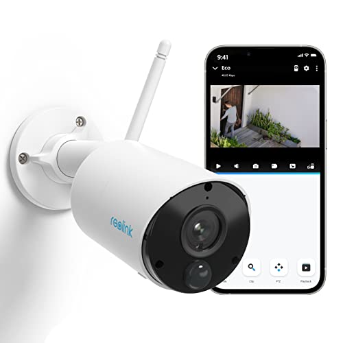 Câmara de segurança REOLINK Argus Eco | Branco REOLINK - Câmeras de vigilância - bateria recarregável, sensor pir, zoom digital 6x, vigilância