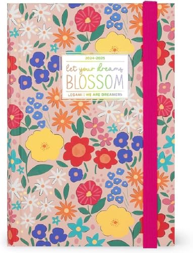 Agenda Diária Floral 2024-2025 16 Meses Mediana - Legami Legami - Calendários, organizadores e planejadores - diário, 16 meses, capa floral, legami