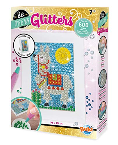 Pintar com Diamantes BUKI Glitters com Moldura (Idade Mínima Recomendada: 3 anos) BUKI FRANCE - Kits de artesanato de brinquedos - diamantes, moldura, glitter, crianças