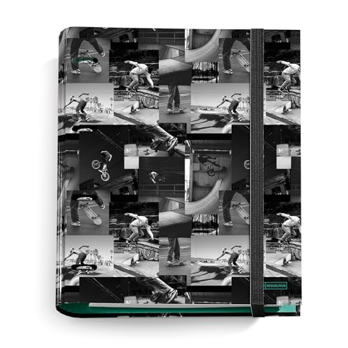 Miquelrius Carpebloc A4 4 Anéis com Recarga 100 Folhas MIQUELRIUS - Pastas Organizadoras - resistente, fácil de limpar, margens cosidas, 100 folhas