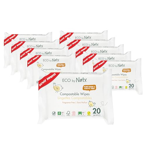 Eco by Naty Pano de Higiene Infantil Sem Perfume Naty AB - Muda fraldas - biodegradável, compostável, sem ácidos, sem corantes