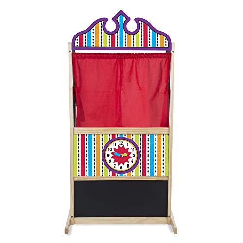 Jogo Tradicional MELISSA & DOUG 12530 (3 anos) Melissa & Doug - Teatros de bonecos - jogo tradicional, bonecas madeira, cortinas, acessórios