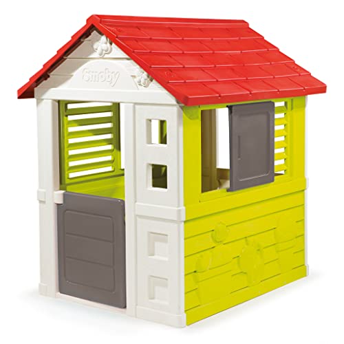 Casa de Brincar SMOBY Nature Ii (Idade Mínima Recomendada: 3 anos) Smoby - Brinquedos - 2 janelas, anti-uv, 3 anos, motivos naturais