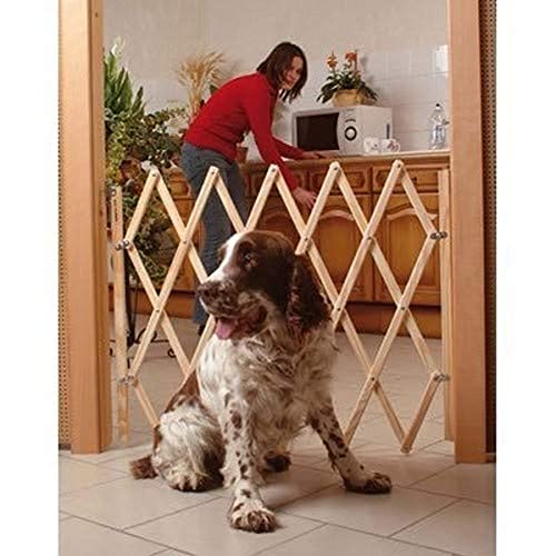 Barreira de Madeira Extensível PROVENCE OUTILLAGE 5249 Levigne - Portões para bebês e animais de estimação - extensível, madeira natural, proteção animal