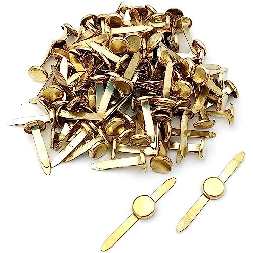 Plus Tira de Encadernação Sem Arandelas 100 Unidades Dourado Makro Paper SP.SL - Prendedores de latão - tira de encadernação, metal, 19 mm, sem arandelas