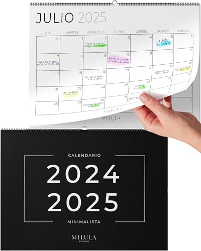 Calendário de Parede ERIK EDITORES 2024-2025 Milula Studios - Calendários, organizadores e planejadores - calendário, parede, erik editores, 2024, 2025, mensal, agenda familiar