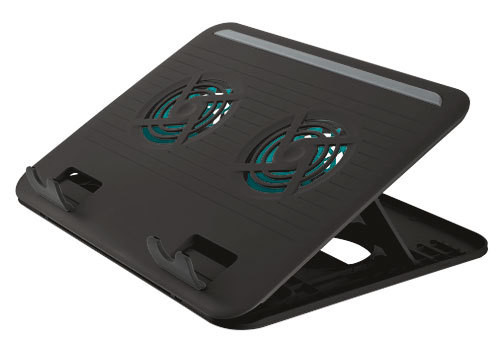 Trust GXT 710C Base de Refrigeração para Computador Preto Trust - Peças de refrigeração de sistema de computador - refrigeração, computador, preto
