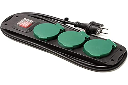 Extensão Elétrica CABLEMATIC 3 tomadas com Interruptor e Cabo de 1,5 m Cablematic.com - Fios e cabos elétricos - interruptor, 3 tomadas, cabo 15m