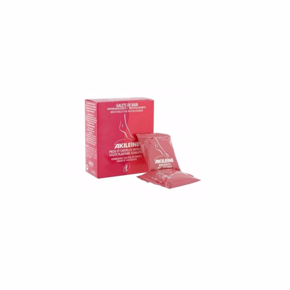 Pastilhas de Refrescamento para Pés e Tornozelos AKILEINE (6 Un) Akileine - Aditivos de banho - frescura, relaxante, efervescentes, pés