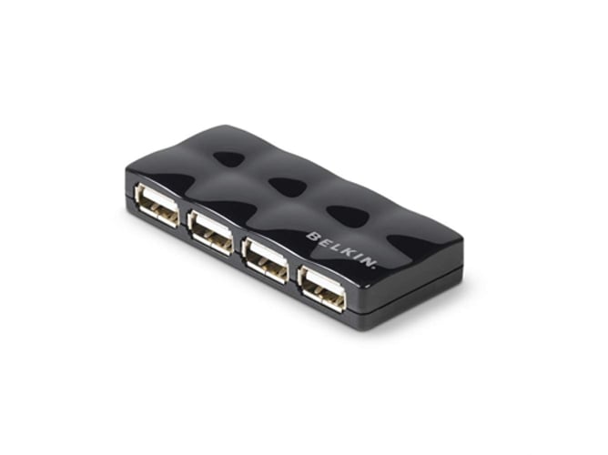 Hub BELKIN F5U404CWBLK (USB 2.0 - 4 Portas) Belkin - Concentradores usb e firewire - usb 2.0, 4 portas, preto, 1m