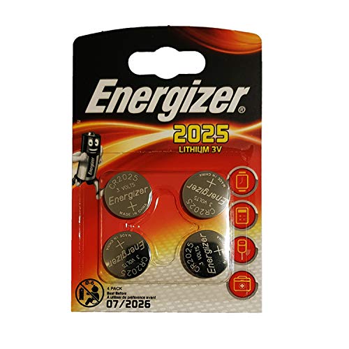 Pilhas Não Recarregáveis ENERGIZER CR2025 (4 unidades) Energizer - Baterias de uso geral - litio, CR2025, 3 V, 220 mAh