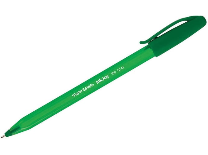 Esferográfica PAPERMATE InkJoy 100 Verde (Pack de 50) Paper Mate - Canetas - tinta à base de água, design moderno, linhas nítidas, 50 unidades