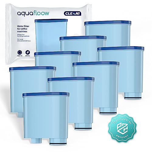 Filtro de Café AQUAFLOOW 8x Cleani (8 Unidades) Aquafloow - Filtros de água para cafeteira - plástico, preto, lavável, 8 unidades