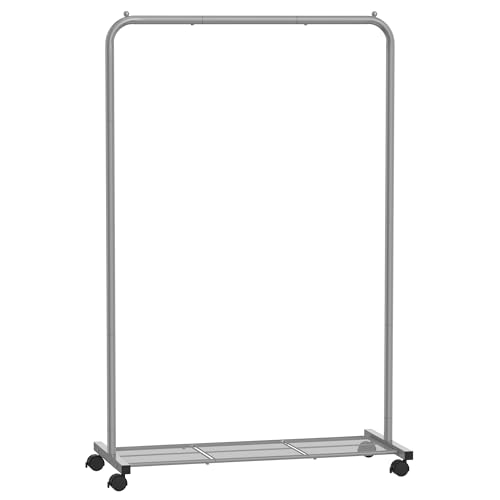 Arca para Roupa SONGMICS Burro com Rodas (Cinzento - Metal) SONGMICS - Conjuntos de móveis - 20 kg, metal, ajustável, rodas