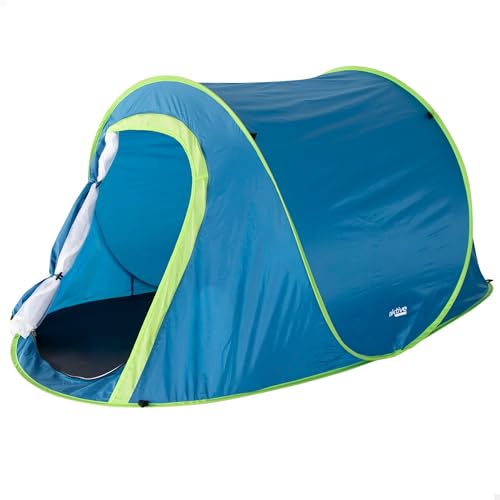 Tenda de Campismo AKTIVE (Preto - Poliéster) AKTIVE - Barracas - 2 pessoas, poliéster, 45 kg