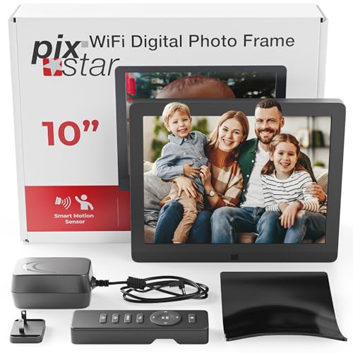Moldura Digital PIXSTAR 10'' (Bluetooth - 8 GB) Pix-Star - Porta-retratos - bluetooth, 8 gb, digital
