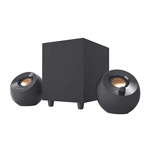 Coluna CREATIVE Pebble Plus 2.1 BL (PC - 40 W) CREATIVE - Alto-falantes - 2.1 canais, 40 W, usb, preto