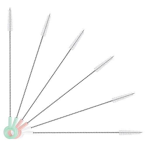 VPMKP - Conjunto de 6 Escovas de Limpeza de Garrafas (3 Cores) Vicloon - Escovas de limpeza - 6 escovas, 3 cores, aço inoxidável, nylon