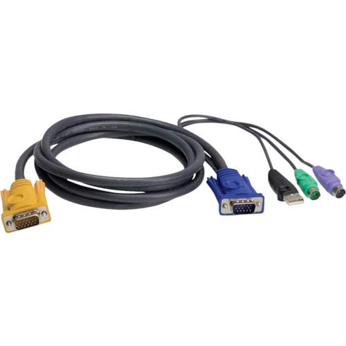 Adaptador ATEN (KVM - KVM - 1.8 m m - Preto) ATEN - Cabos kvm - 18 m, masculino-masculino, preto
