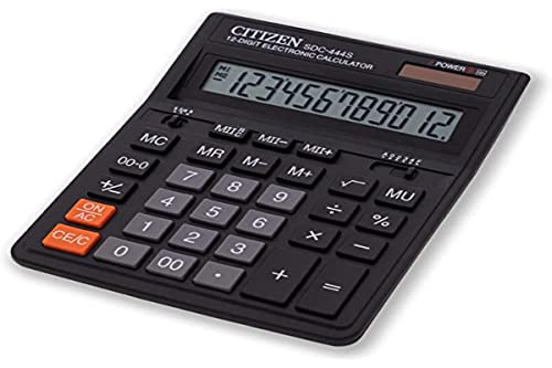 Citizen SDC-444S PC Basic calculator Preto calculadora Citizen - Calculadoras - bateria, preto, escritório, teclado numérico
