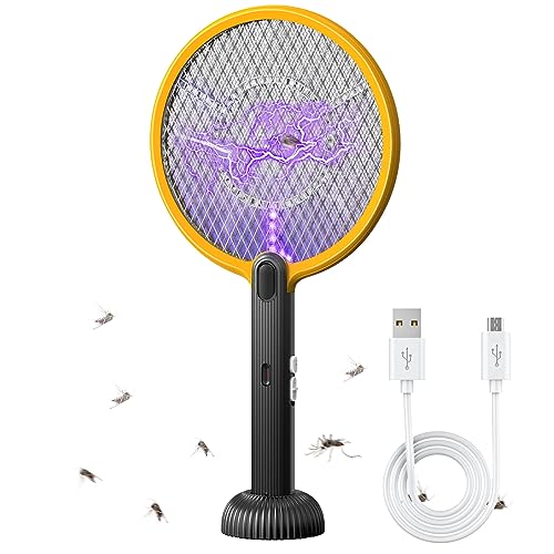 Raquetes Elétricas Mosquito TMACTIME 4000V TMACTIME - Armadilhas de controle de pragas - mosquitos elétricos, 4000V, 3 modos, luz LED, bateria recarregável