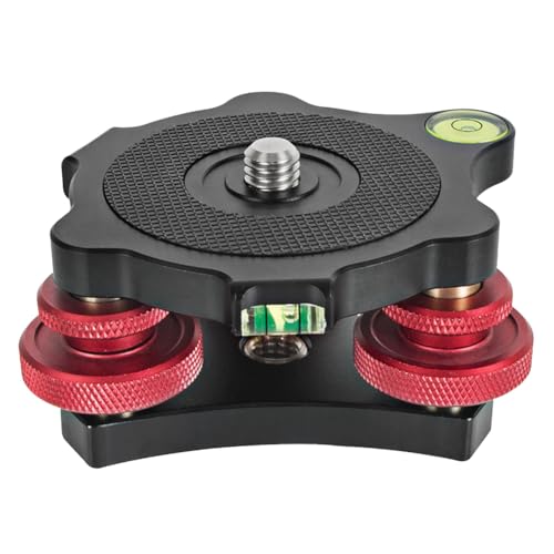 Base para Tripé SIMPLS Leveling Base (Câmara Reflex) Simpls - Peças e acessórios para câmeras - alumínio, 46x67mm, preto, base para tripé