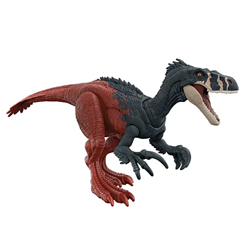 Figura MATTEL Jurassic World Dominion Roar Strikes Megaraptor Mattel - Bonecos de ação e brinquedo - figura, mattel, jurassic world dominion, roar strikes, megaraptor, efeito sonoro