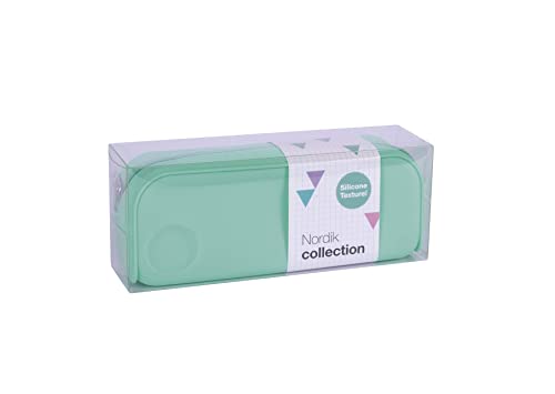 Estojo Apli Multifuncional Verde Turquesa (Recondicionado Como Novo) APLI - Estojos para canetas e lápis - silicone, euroholes, resistente à água, fácil de limpar