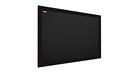 Quadro de Giz Branco com Moldura de Madeira Preta - 70 X 50 Cm ALLboards - Quadros-negros - quadro, giz, branco, madeira preta, 70x50 cm