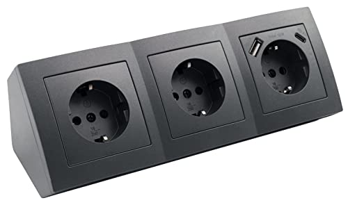 Extensão Elétrica MC POWER com 3 Tomadas e 2 Portas Usb-C/A (1.5m) ETT - Fios e cabos elétricos - extensão elétrica, MC POWER, 3 tomadas, 2 portas usb-c/a, 1.5m