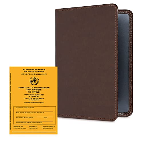 Capa para Cartão de Vacinação KWMOBILE Castanho Kw-Commerce - Bolsas - castanho, universal, caixa de plástico