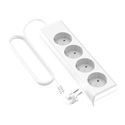 Extensão Elétrica GARZA POWER com 4 tomadas e cabo de 1.5 mm x 1.4 m Branco Garza - Filtros de linha e supressores de surtos - 4 tomadas, 1.5 mm, 1/4 m, branco