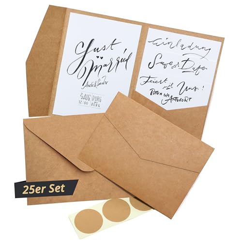 Japun 25 Cartões de Papel Branco Dobráveis com Bolsa Japun - Suprimentos de envio - 25 cartões, papel branco, dobráveis, bolsa, folhetos, envelopes
