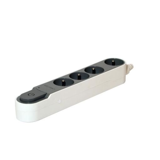 Extensão Elétrica CHACON 5411478494508 (4 Tomadas - Tipo F - 5m) Chacon - Filtros de linha e supressores de surtos - 4 tomadas, tipo f, 5m, cinzento