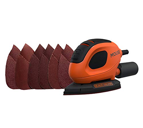 Conjunto de Lixadora e 6 Abrasivos BLACK & DECKER BLA5035048704110 BLACK + DECKER - Lixadeiras - lixadora, 6 abrasivos, preto