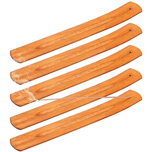 Kit de incensos FANSHIONTIDE Madeira (5 peças) Fanshiontide - Suportes de incenso - madeira, 5 peças, agujas, portaincensos