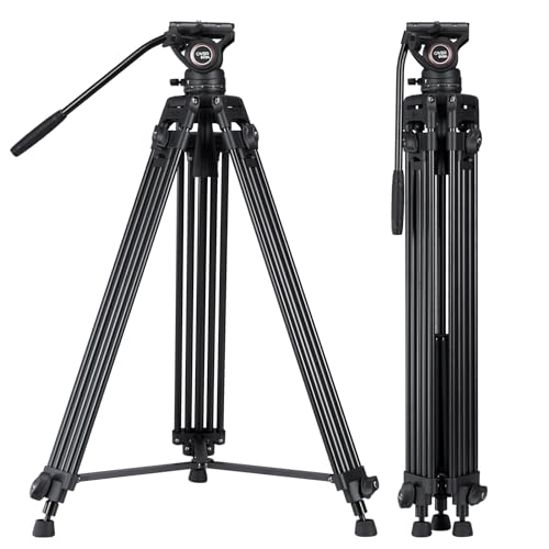 Tripé para Câmera K3 FLUID HEAD BV30L-ALU Cayer - Peças e acessórios para câmeras - fluid head, 6 kg, câmera
