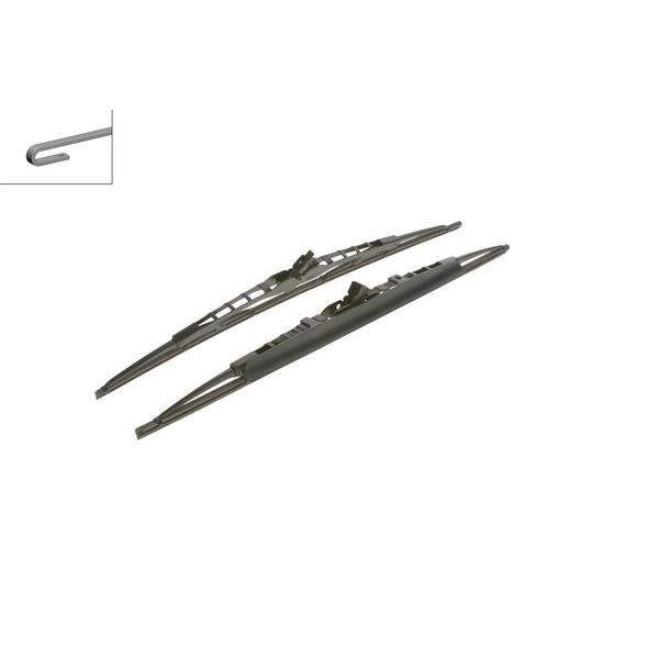 Conjunto de 2 Escovas Limpa-Para-Brisas BOSCH 465S Bosch - Peças e acessórios para janelas de veículos automotores - preto, plástico, limpa-para-brisas