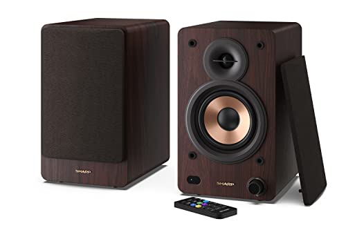 Coluna Frontal SHARP CP-SS30 Castanho (60 W - 60 dB) Sharp - Alto-falantes - 60 W, castanho, 60 dB, 80 Hz-20 kHz