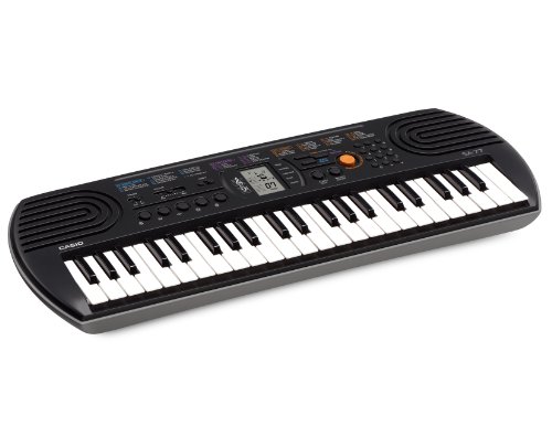 Teclado de Acompanhamento CASIO SA-77 (Azul) Casio - Teclados musicais - 44 teclas, polifonia 8 notas, 100 sons, 50 padrões, silenciamento melodia