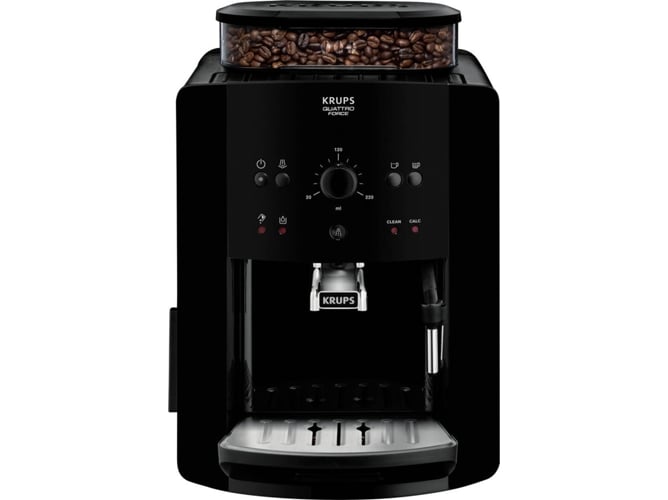 Máquina de Café KRUPS EA 8110 (15 bar - 3 Níveis de Moagem) Krups - Máquinas de café espresso - 15 bar, 3 níveis, 2 bicos, inox