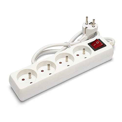 Extensão Elétrica VELAMP MULTIP-FR-I-4 (4 Tomadas) Velamp - Fios e cabos elétricos - 4 tomadas, 1 metro, 16A, proteção infantil