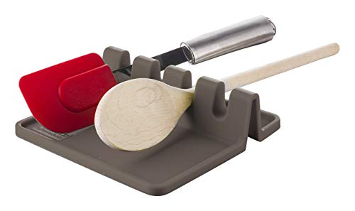 Prateleira de Cozinha TMC Silicónio Cinza (22 x 20 cm) Tomorrow`s Kitchen - Utensílios de mesa - 22 x 20 cm, resistente ao calor, ranhuras, silicónio